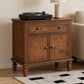 Farmhouse Nightstand with Charging Station