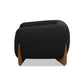 Alpine 44" Sherpa Arm Chair, Ebony