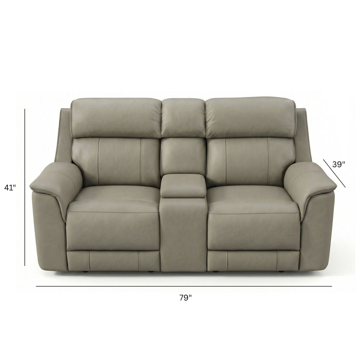 Oslo - Dual Power Reclining Loveseat With Console - view 3