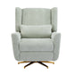 Power Recliner Chair Swivel, Boucle Upholstered