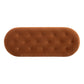 Melinda 48.5" Oval Tufted Bullion Fringe Storage Bench