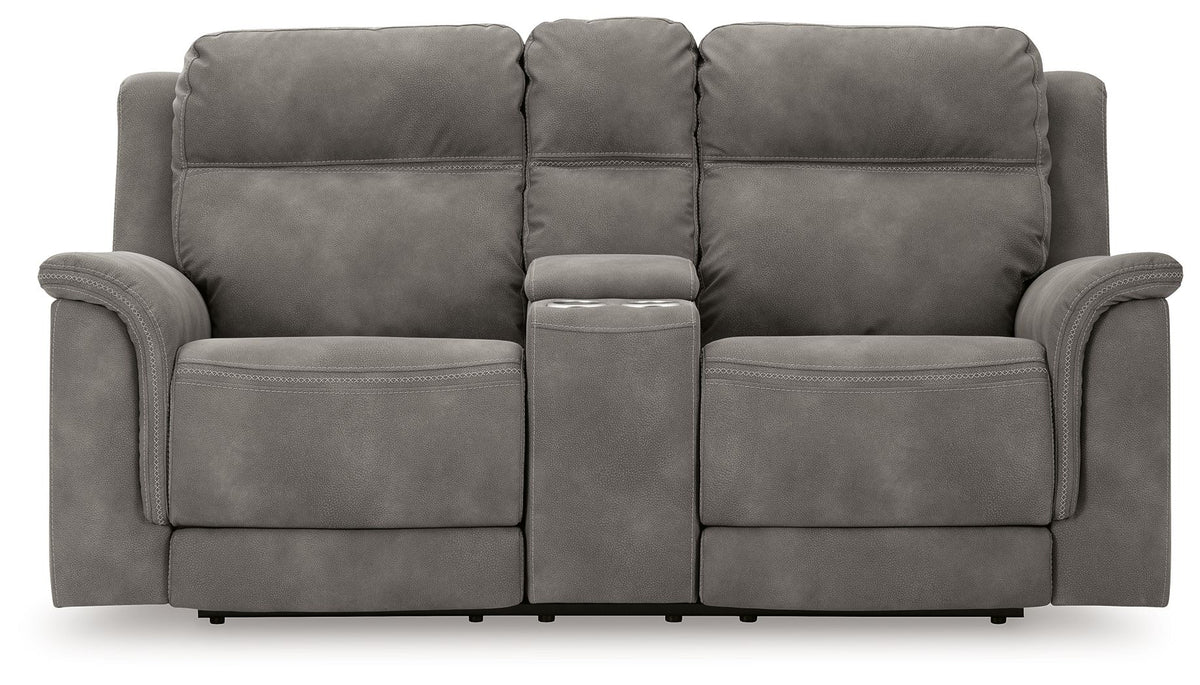 Next-Gen Durapella - Reclining Power Loveseat With Console - view 3