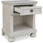 Robbinsdale - One Drawer Night Stand - Antique White