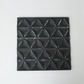 Black Square Shape Handcrafted MDF Wall Decor – 16"x16" Elegant Home Accent