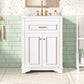 24" Bathroom Vanity with Integrated Ceramic Sink