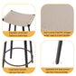 Backless Handwoven Kitchen Dining Bar Stools Set of 2