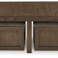 Boardernest - Cocktail Table With 4 Stools (Set of 5) - Brown