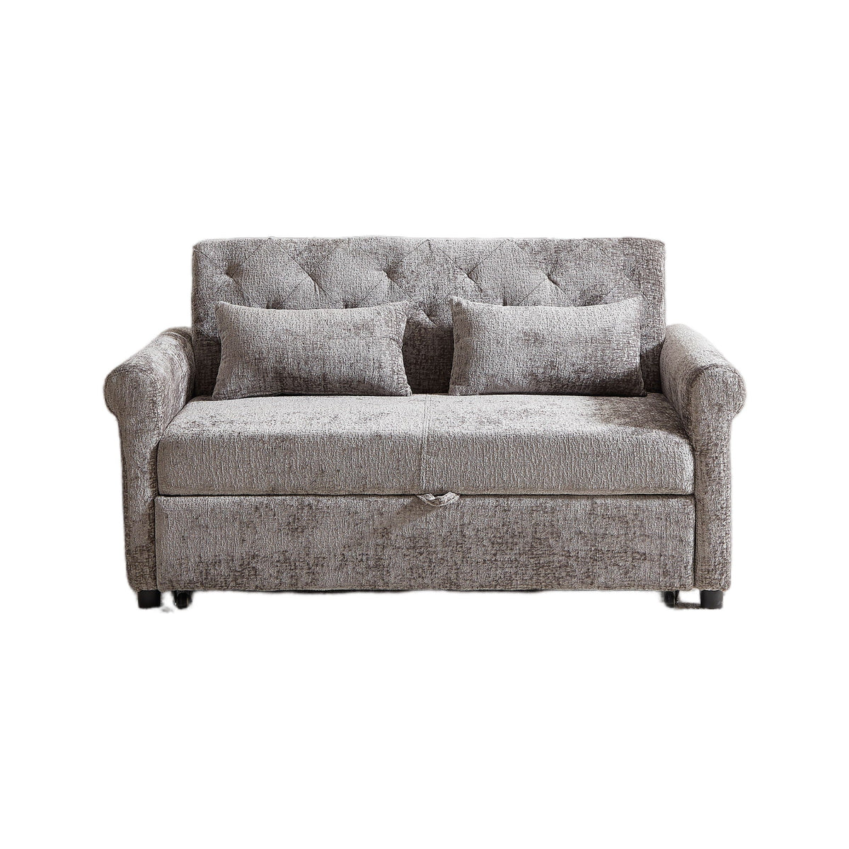 Loveseat Sofa Bed, Pull - Out Couch Sleeper & 2 Pillows - view 2
