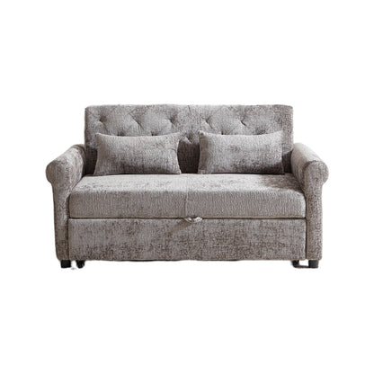 Loveseat Sofa Bed, Pull - Out Couch Sleeper & 2 Pillows - view 2