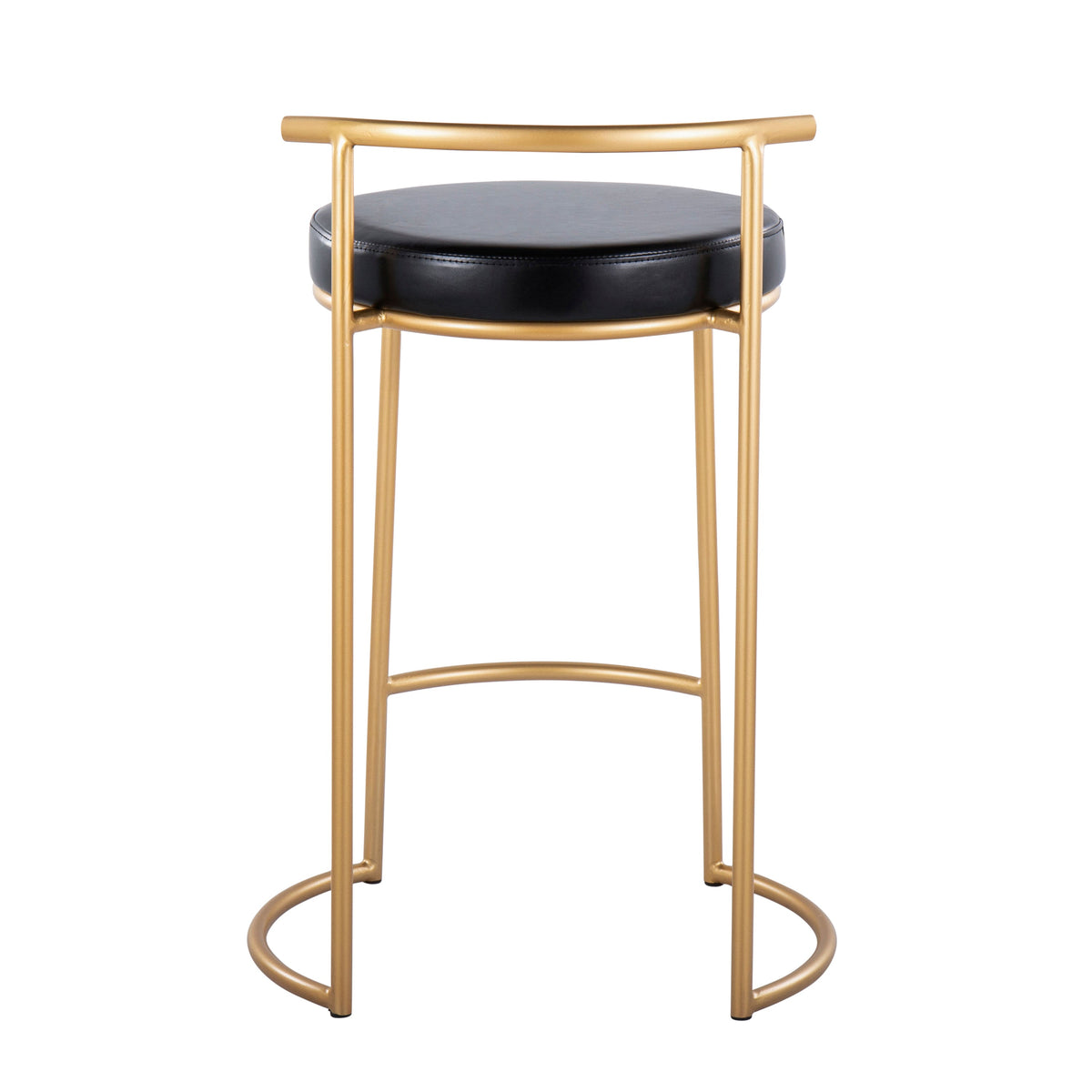 Round 26" Contemporary Fixed-Height Counter Stool