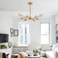 Modern Crystal Golden Chandelier 9 Lights Fixture