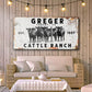 Cattle Ranch Rustic Sign