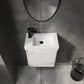 20" Wall-Mounted Bathroom Vanity with Ceramic Sink