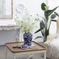 9.5x9.5x18" Porcelain Decorative Ginger Jar