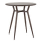 Round Dinette Table in Antique Metal