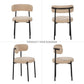 Medieval Modern Dining Chair Set, 4 Pieces, Round Seat Cushions