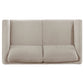 Islington Fabric Upholstered Panel Arm Loveseat Taupe - view 2