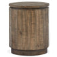 Baisden - Round Accent End Table - Tobacco