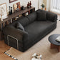 78.8' Compression Sofa,Convertible Floor Sofa Bed-with Pillow Back Support Armrest,Comfy Futon Couch Sleeper Bed,Loveseats Boneless Modular Sectional Sofa,Corduroy fabric,for Living Room,Bedroom,Black