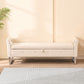 67.91" Wide Velvet Storage Soft Bench with Armrests