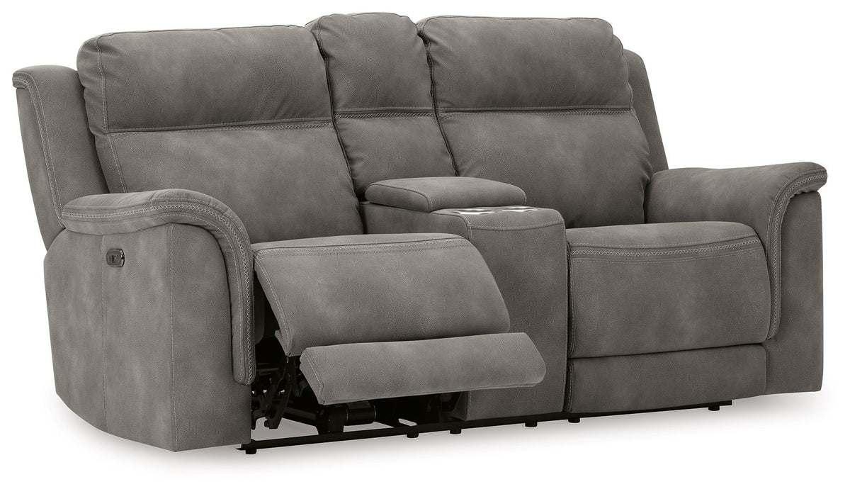 Next-Gen Durapella - Reclining Power Loveseat With Console - view 4
