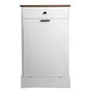 Tilt Out Trash Can Cabinet - Hidden Wooden Design