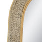 24.2"x36" Woven Texture Decorative Arched Mirror