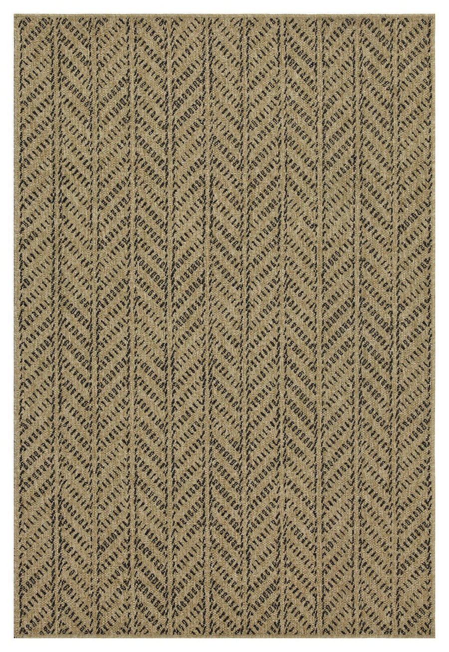 Earth GC_NTL1012 Jute/Black Area Rug