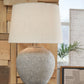 Dreward - Paper Table Lamp - Distressed Gray