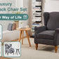 Vintage Luxury Coffee Table & Armchair Set