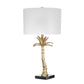 D16x31" Leaf Lamp with Marble Base