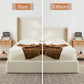 Carmen Upholstered Wingback Bed Frame
