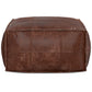 Sheffield 26 Inch Wide Square Coffee Table Pouf in Distressed