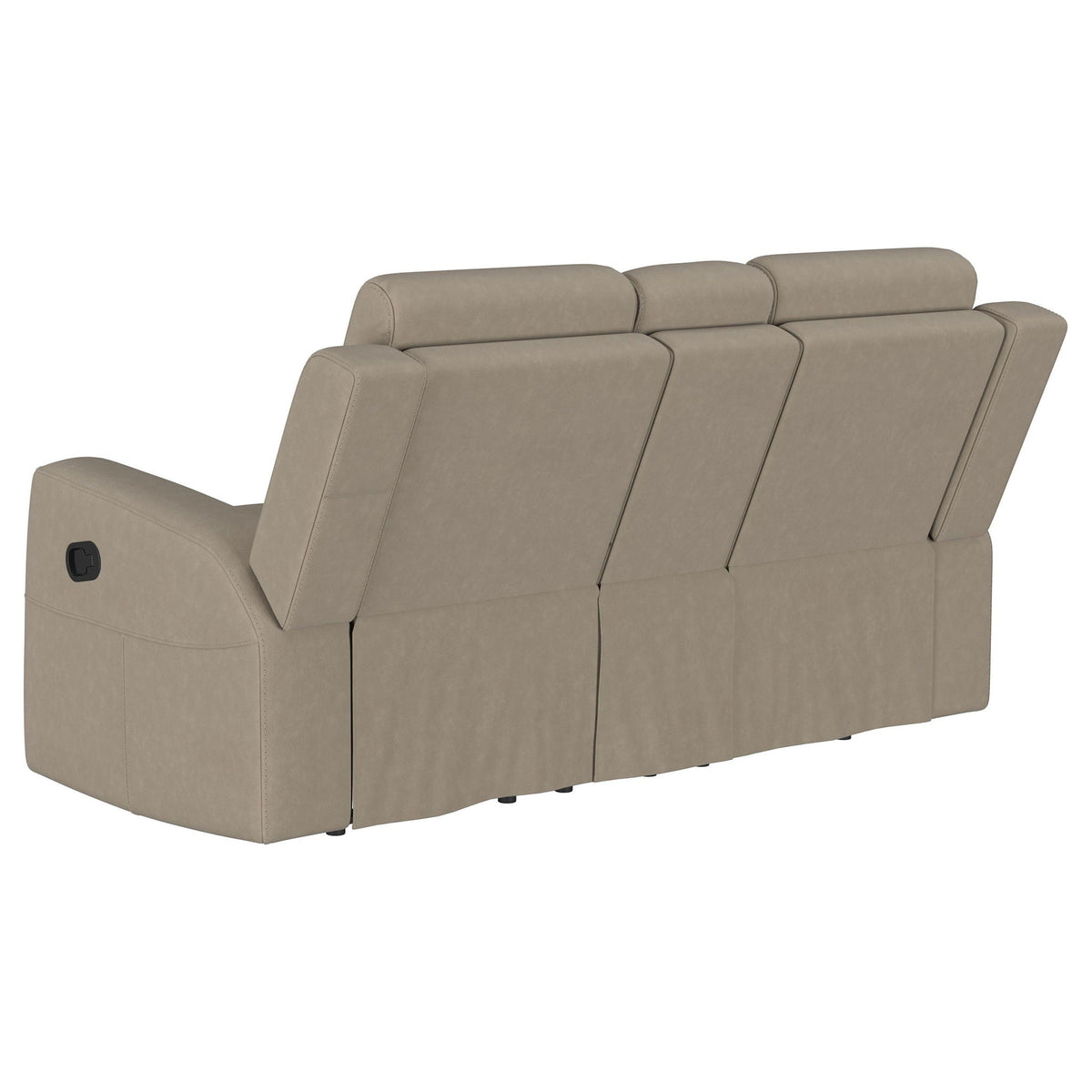 Brentwood Upholstered Motion Reclining Loveseat Taupe - view 2