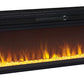 Entertainment Accessories - Wide Fireplace Insert - Black