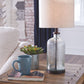 Bandile - Glass Table Lamp  - Clear / Bronze Finish