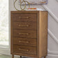 Lyncott - Five Drawer Chest - Brown