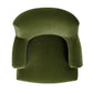 Eloise 30" Pleated Sock Arm Accent Armchair, Olive