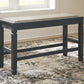 Tyler Creek - DBL Counter UPH Bench  - Antique Black