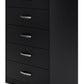 Finch - Five Drawer Chest - 46" Height - Black
