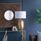 D18x31" Round Aluminum Sheet Table Lamp
