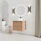 24" Wall-Mounted Bathroom Vanity With Ceramic Art Sink