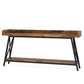 70.9" Extra Long Industrial Console Table, Rustic