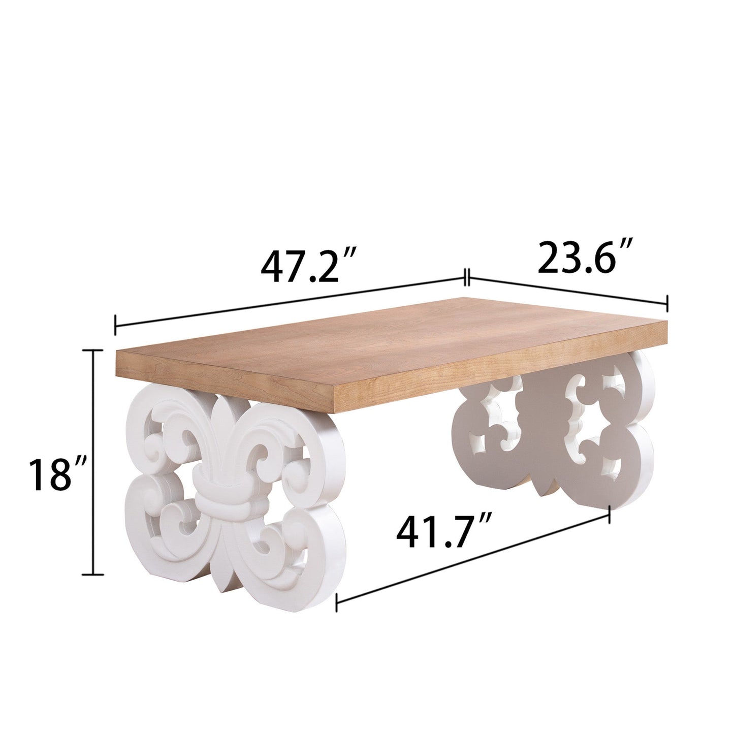 Ornate Wood Coffee Table