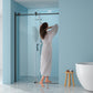 Shower Door 48" W x 76" H Single Sliding Bypass Shower Enclosure