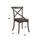 Kaelyn - Side Chair (Set of 2) - Dark Oak & Black Metal