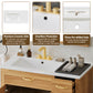 36" Wood Bathroom Vanity with Solid Wood Frame
