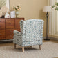 Modern Accent Chair with Retro Wood Legs