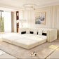 90.6" 3-in-1 Convertible Sleeper Sofa