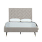 Crosby Upholstered Velvet Full Bed in Greige